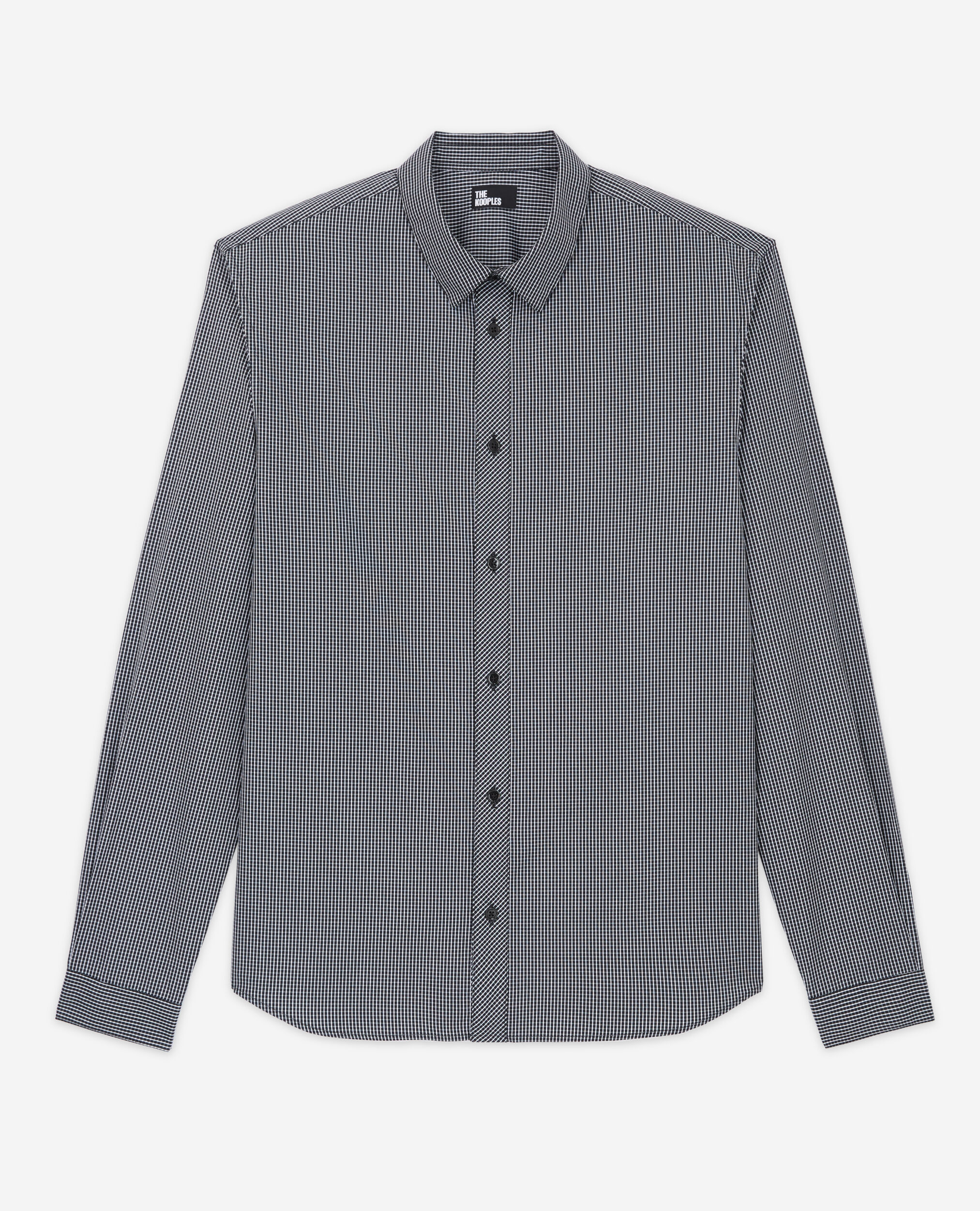 Chemise col classique à carreaux
