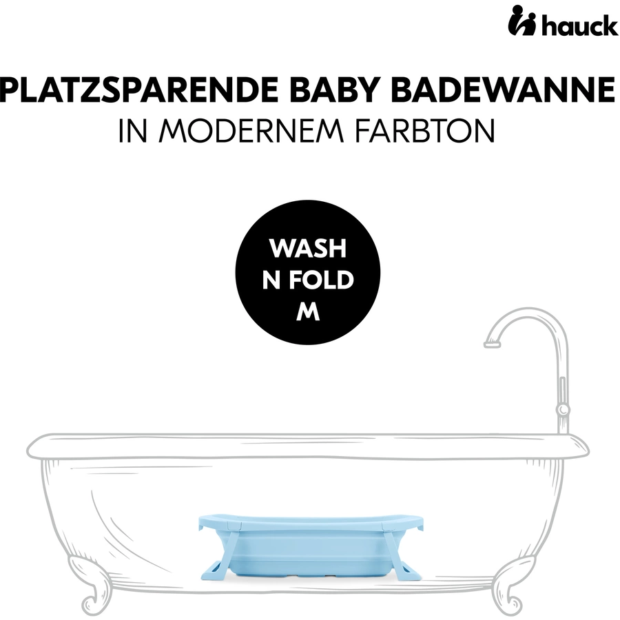 hauck Faltbadewanne Wash N Fold M Light Blue