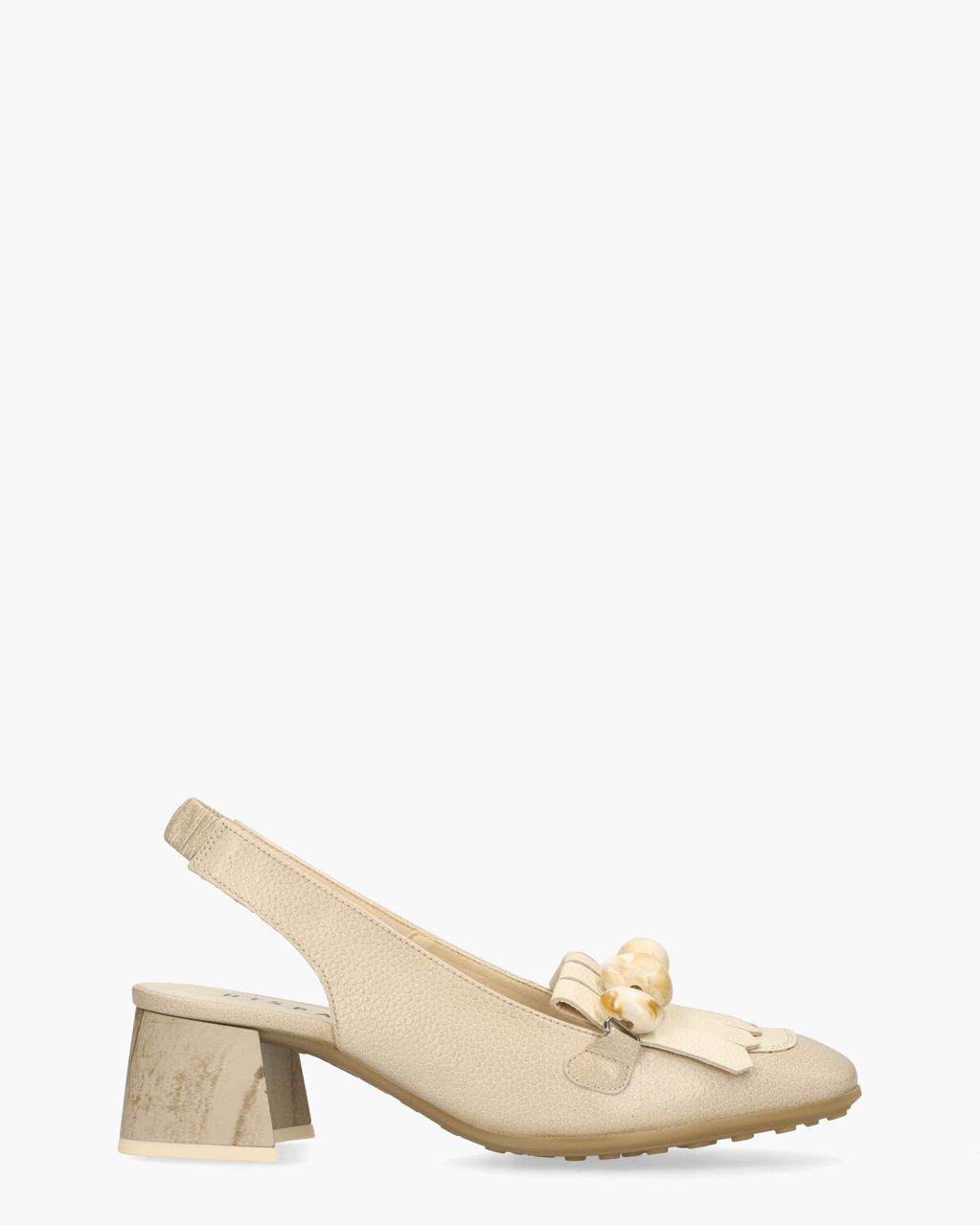 Hispanitas HV253945 Beige Dames Slingbackloafers