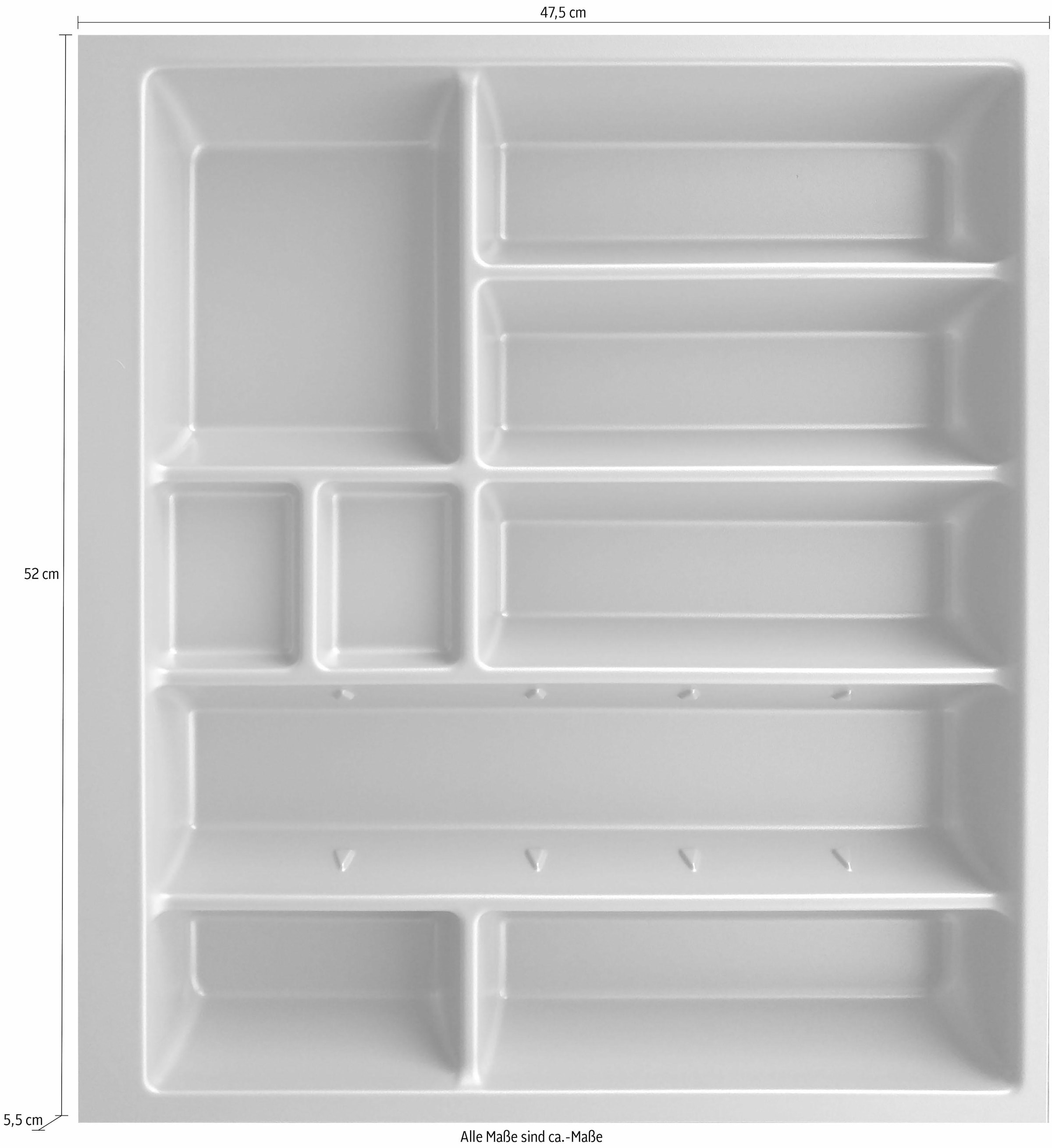 KOCHSTATION Besteckeinsatz »Cara« 60 cm breit, für Schubkästen der Serien Tokio, Cara, Elga, Tara, Avio