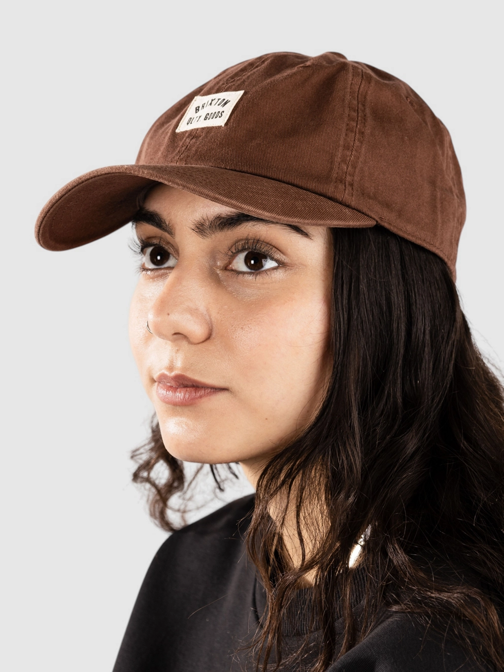 Brixton Woodburn Lp Adj Cap sepia vintage wash