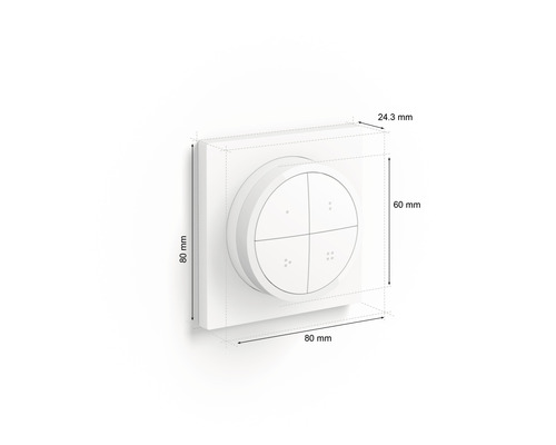 Philips Hue Tap Dial Switch/Afstandsbediening Wit Accessoire voor Smart Lighting System