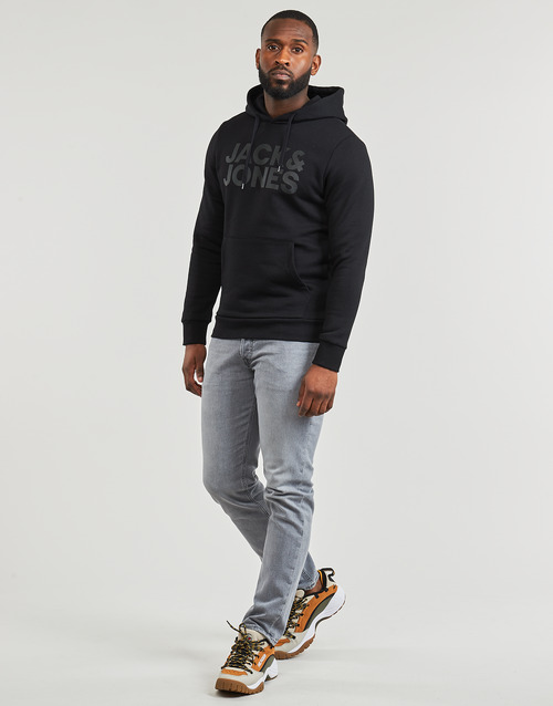 Jack & Jones - JJECORP LOGO SWEAT HOOD - Noir