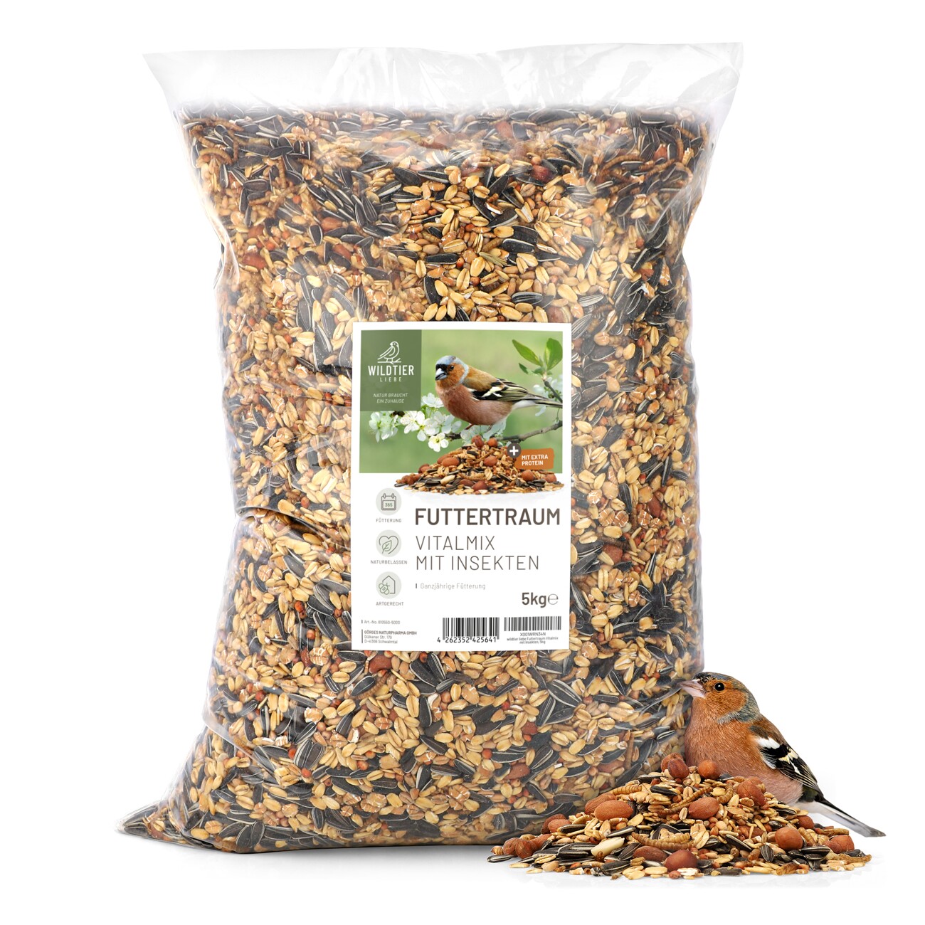 wildtier liebe Futtertraum Vogelfutter Vitalmix 5kg