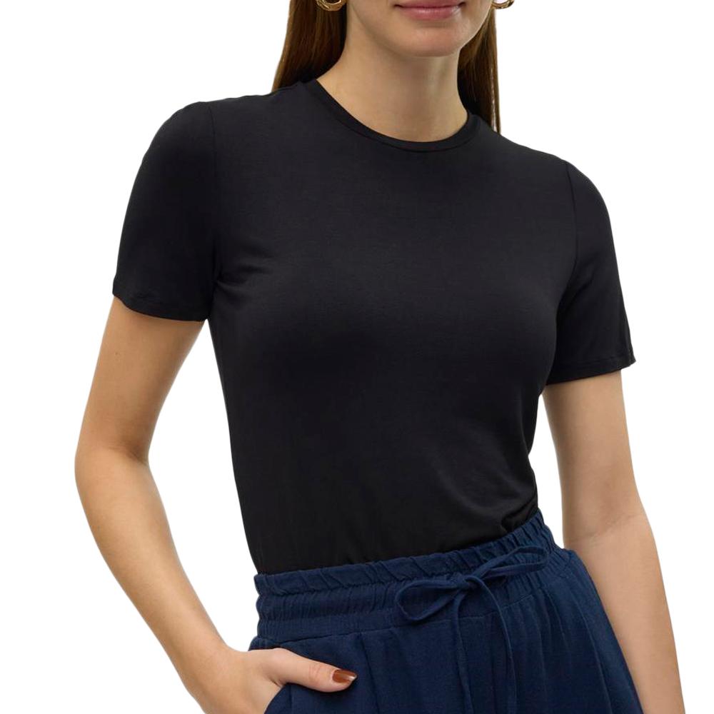 Vero Moda T-shirt Noir Femme Vero Moda Malberte