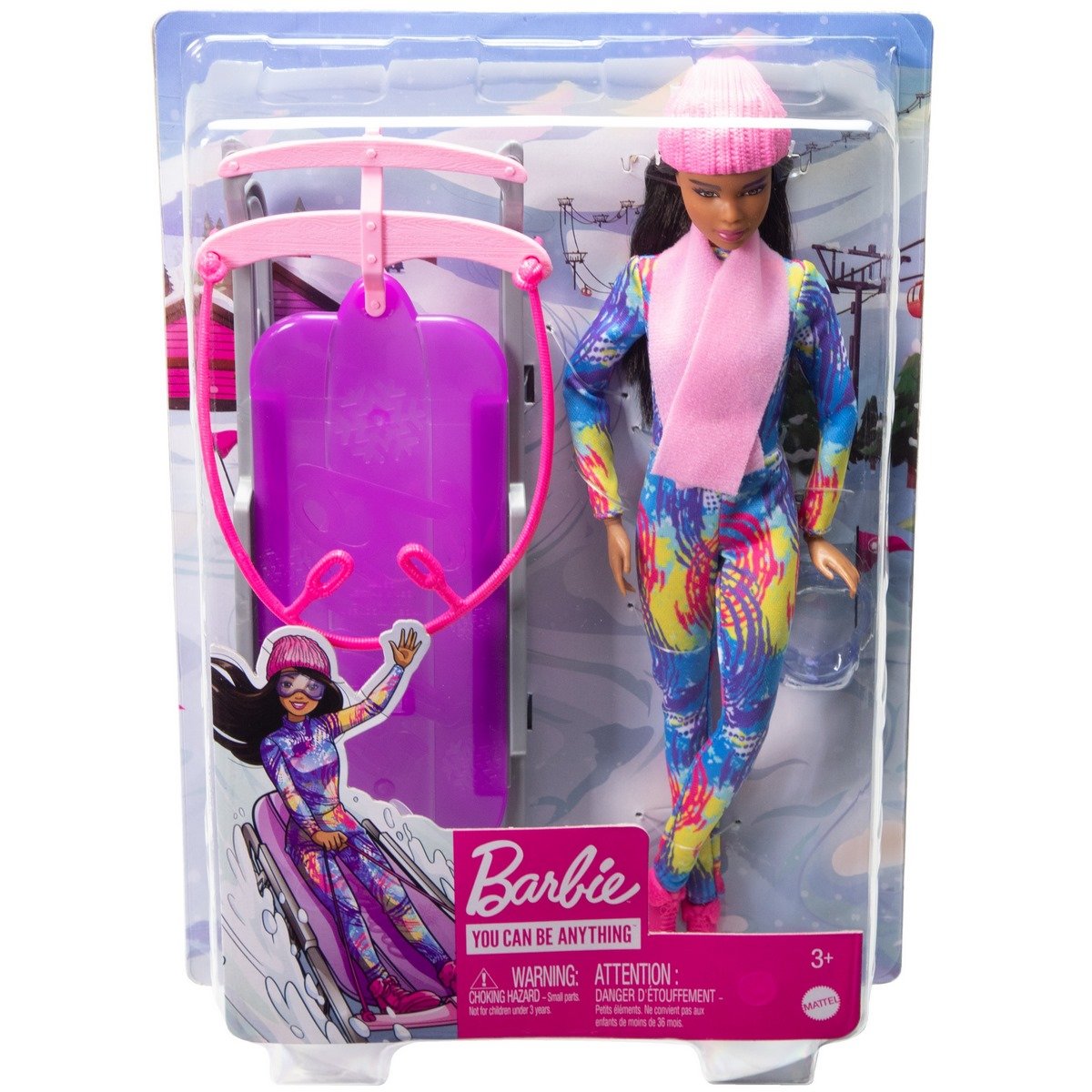 Barbie luge d’hiver