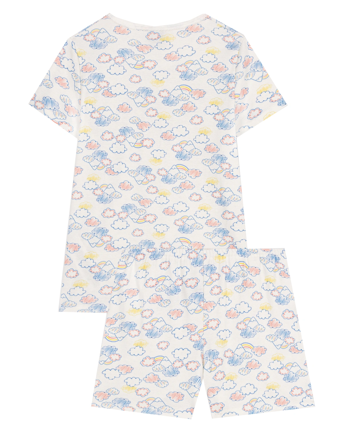 Schlafanzug MANETTE CLOUDS kurz in marshmallow