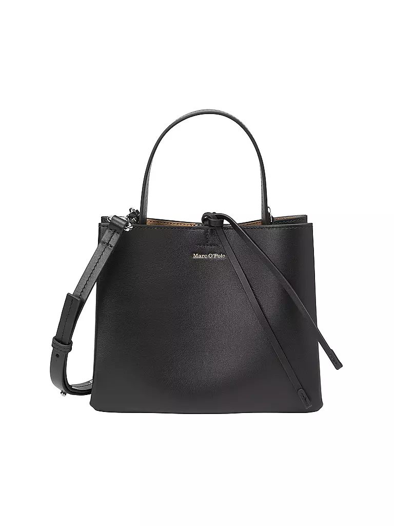 MARC O'POLO Ledertasche - Umhängetasche Small schwarz