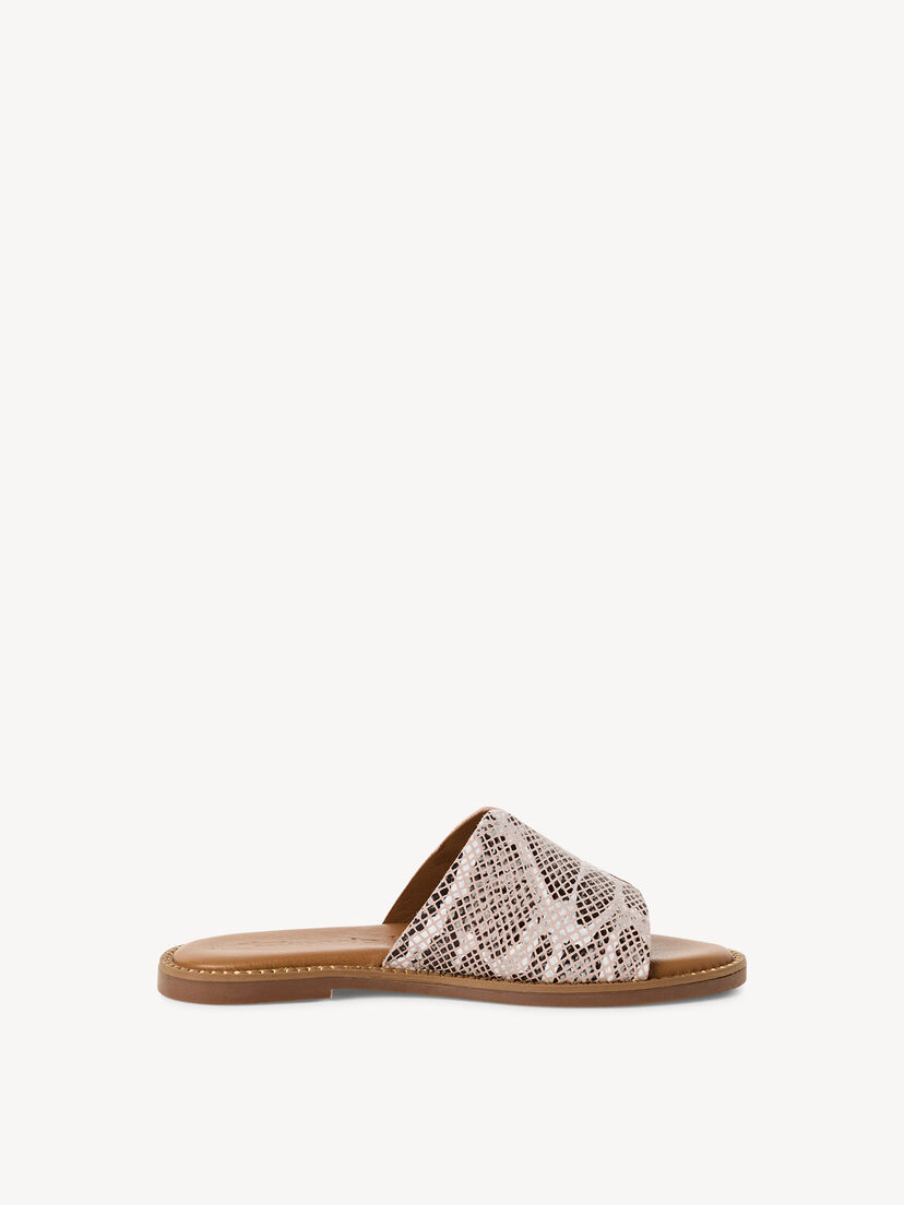 Leren Slipper - beige