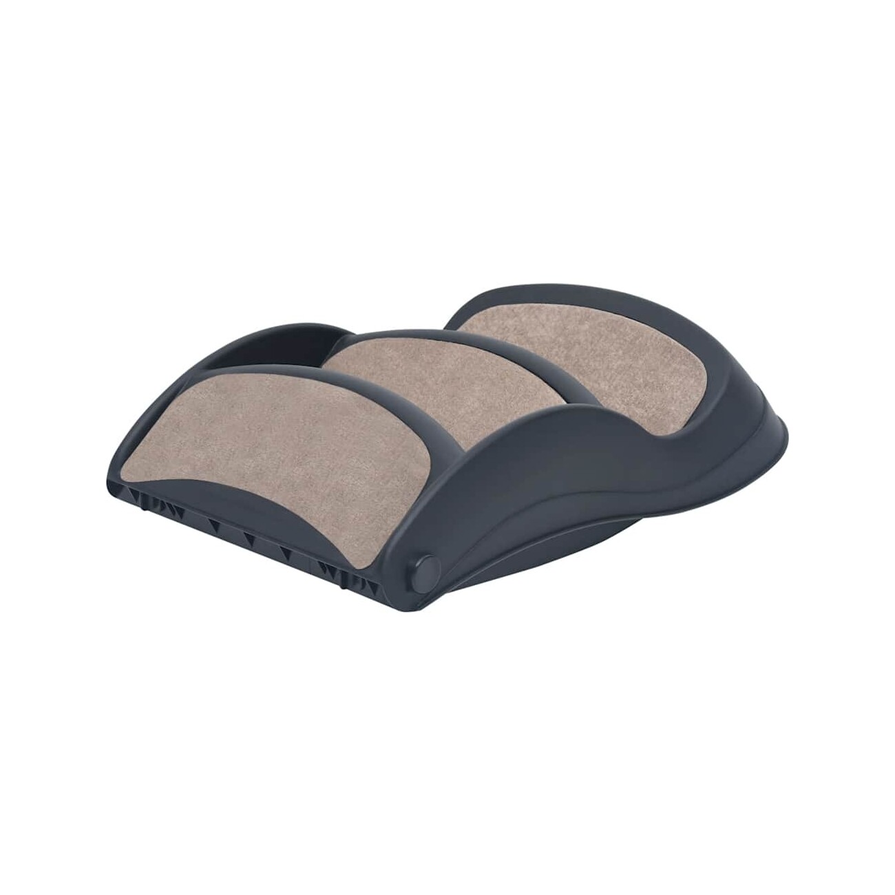 VidaXL Hundetreppe mit 3 Stufen (klappbar) dunkelgrau