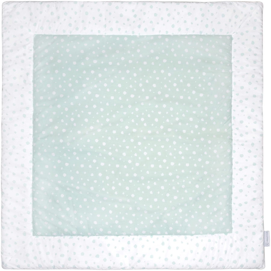 emma & noah Krabbeldecke Punkte mint 120 x 120 cm