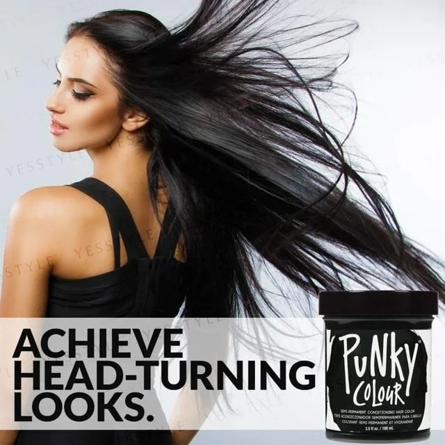 Punky Colour - Semi-permanente conditionerende haarkleur Ebony