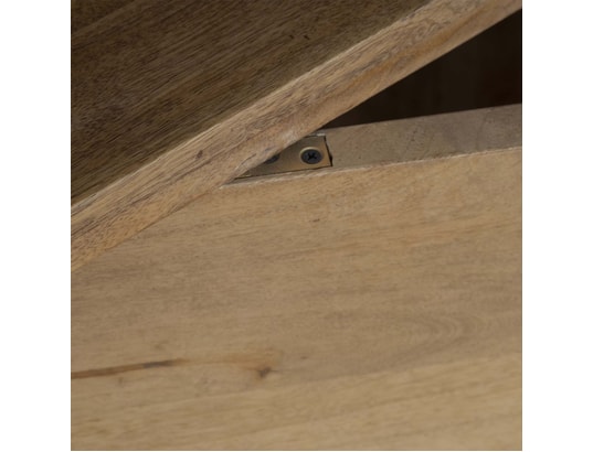 BOIS ET CHIFFONS CONCEPT - Bar demi lune plateau marbre blanc - manguier kfir ii