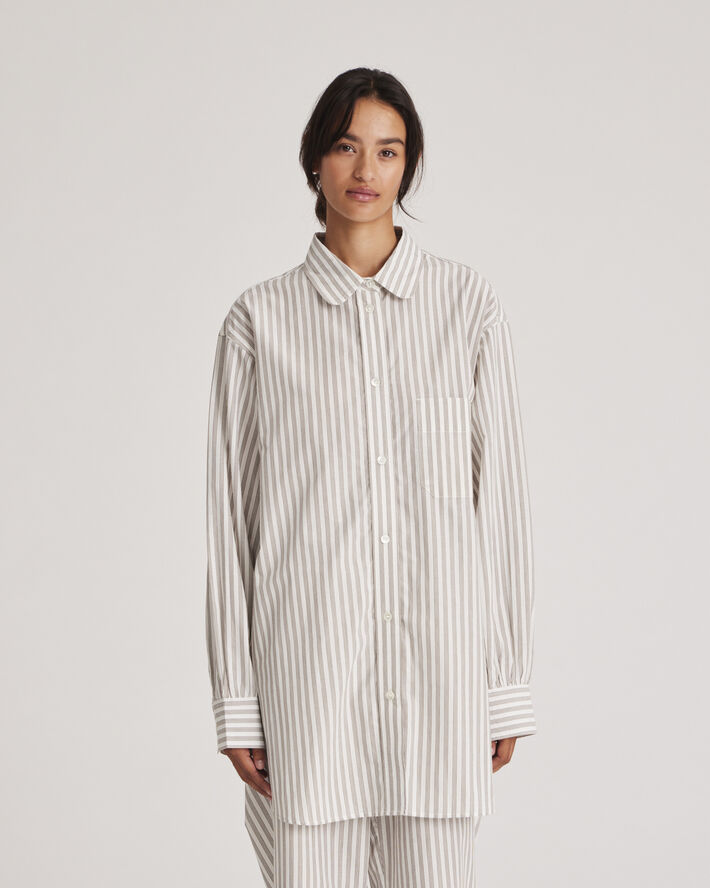 Gai&Lisva ROSA Shirt yarndyed White/ kangaroo