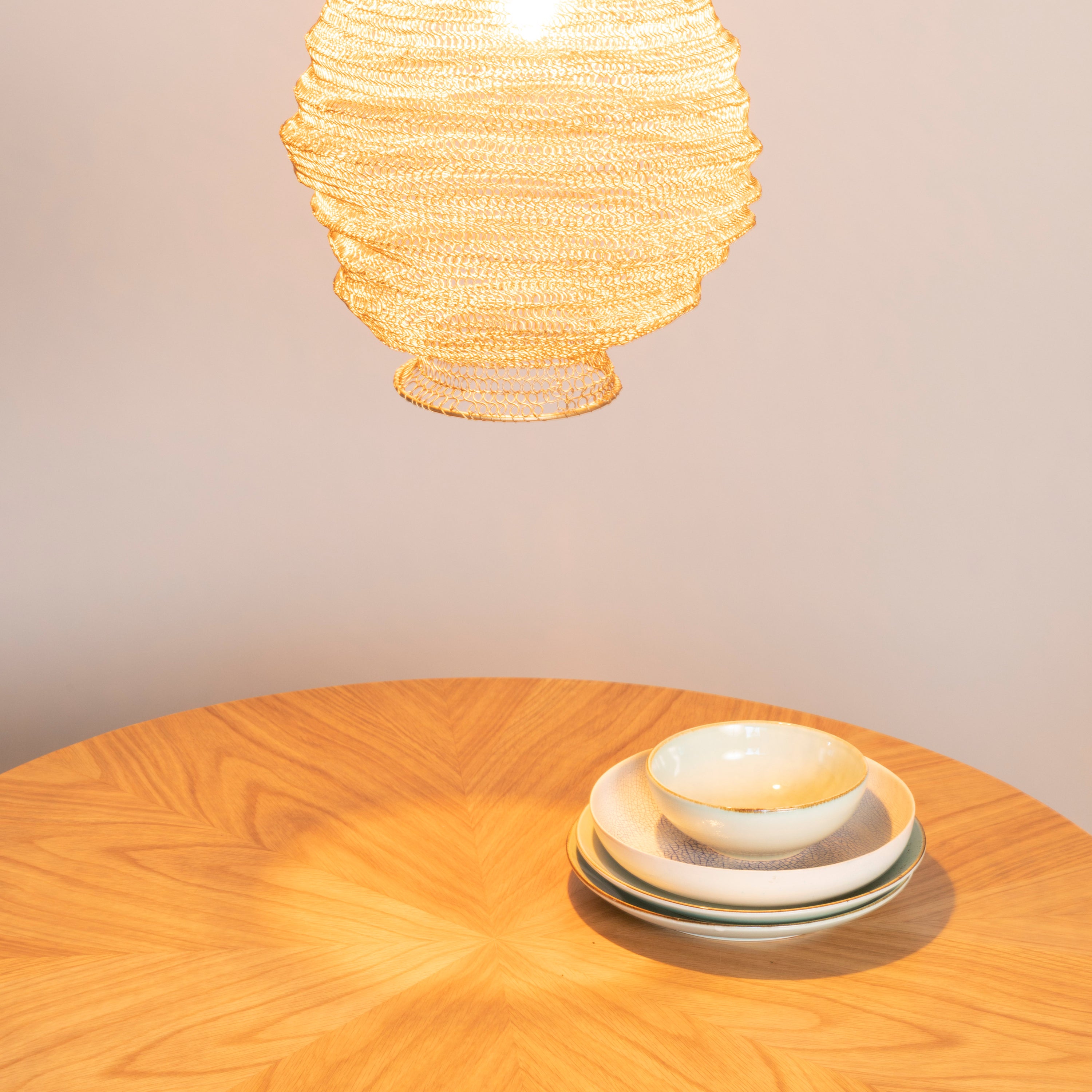 by fonQ basic Finn Eettafel - Ã 100 cm - Bruin