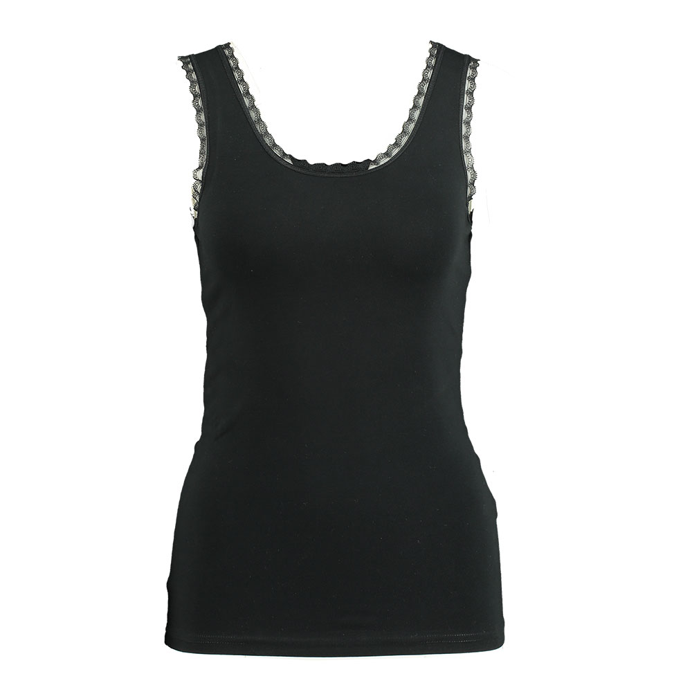 Dames singlet  Stretch Zwart kopen? Goed en goedkoop