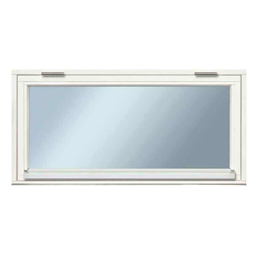 VINDU SOLID ELEMENTS OVERHENGT 10X5 2-GLASS HVITMALT