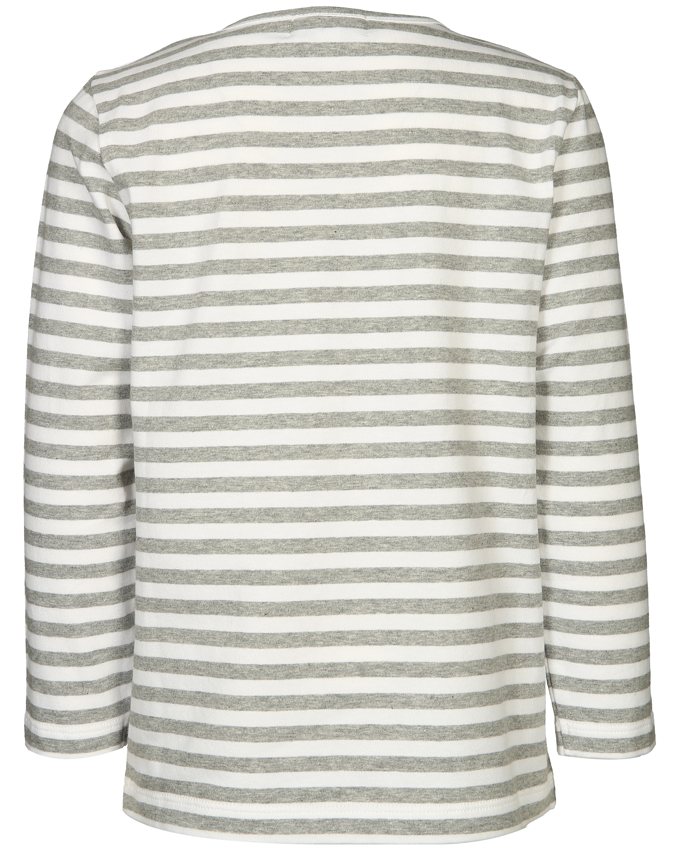 Langarmshirt TIGER gestreift in grau/weiß