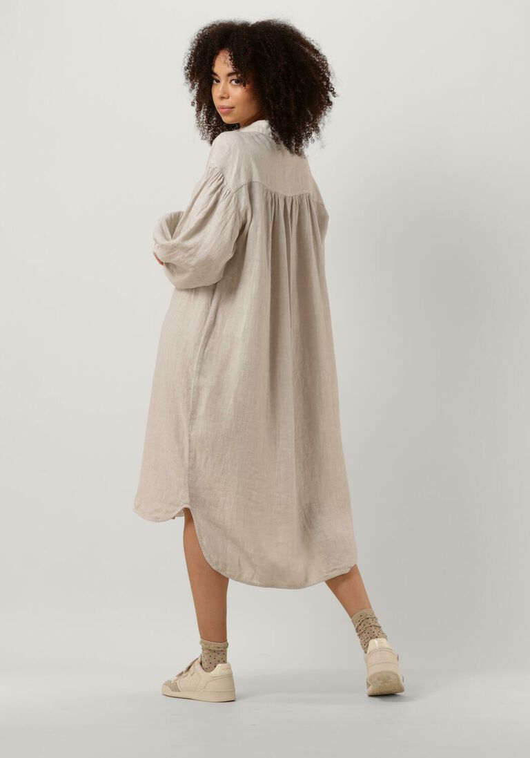 BY-BAR gebroken wit by-bar midi jurk sarah linen long dress