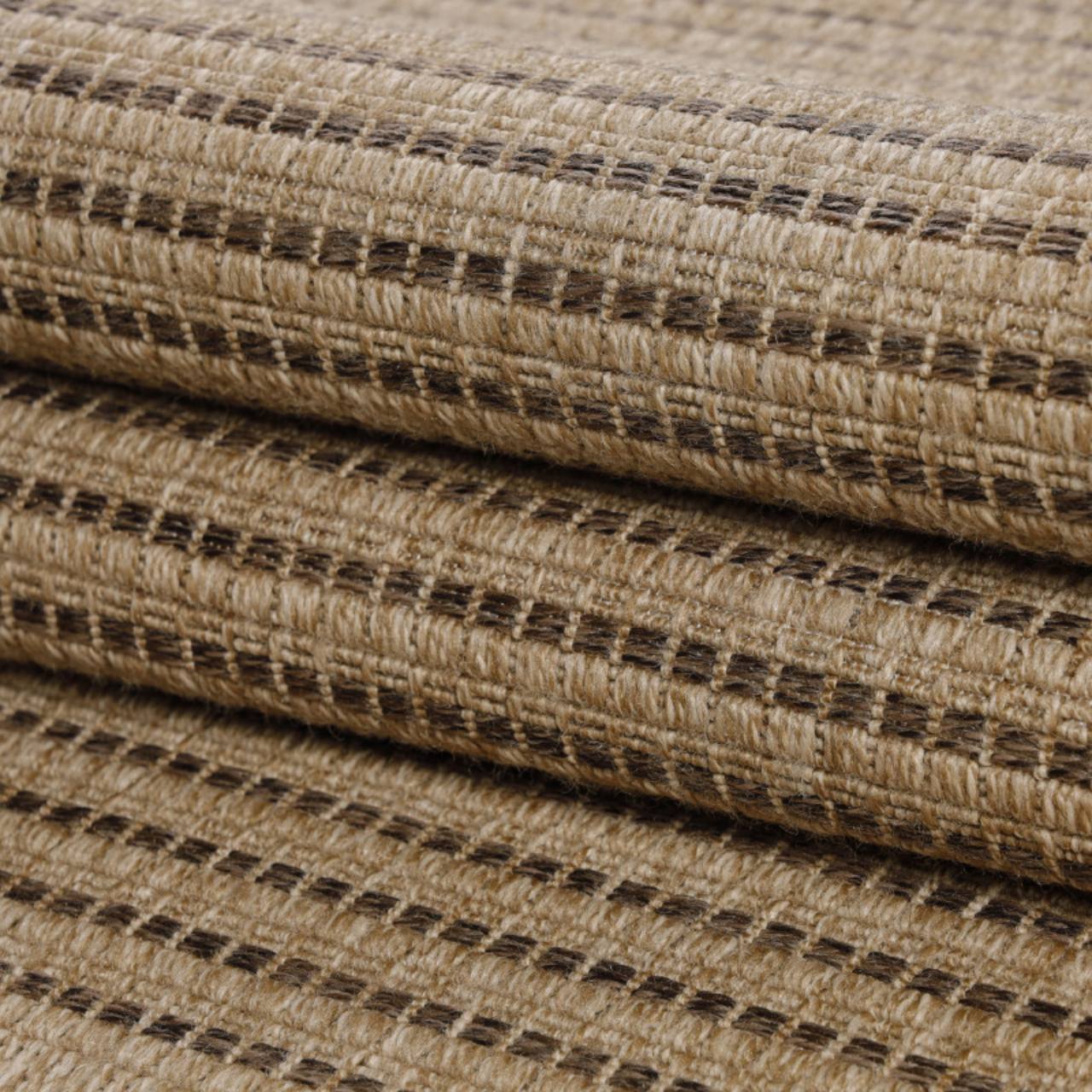 In & Outdoor Teppich Wetterfest Läufer Beige - Balkon Teppich Wasserfest