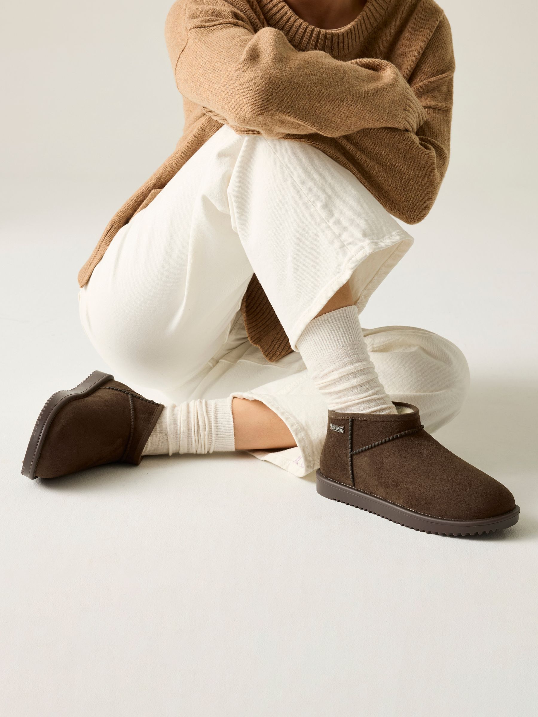 Beige - Regatta Adult Risley Short Cosy Lined Waterproof Boots