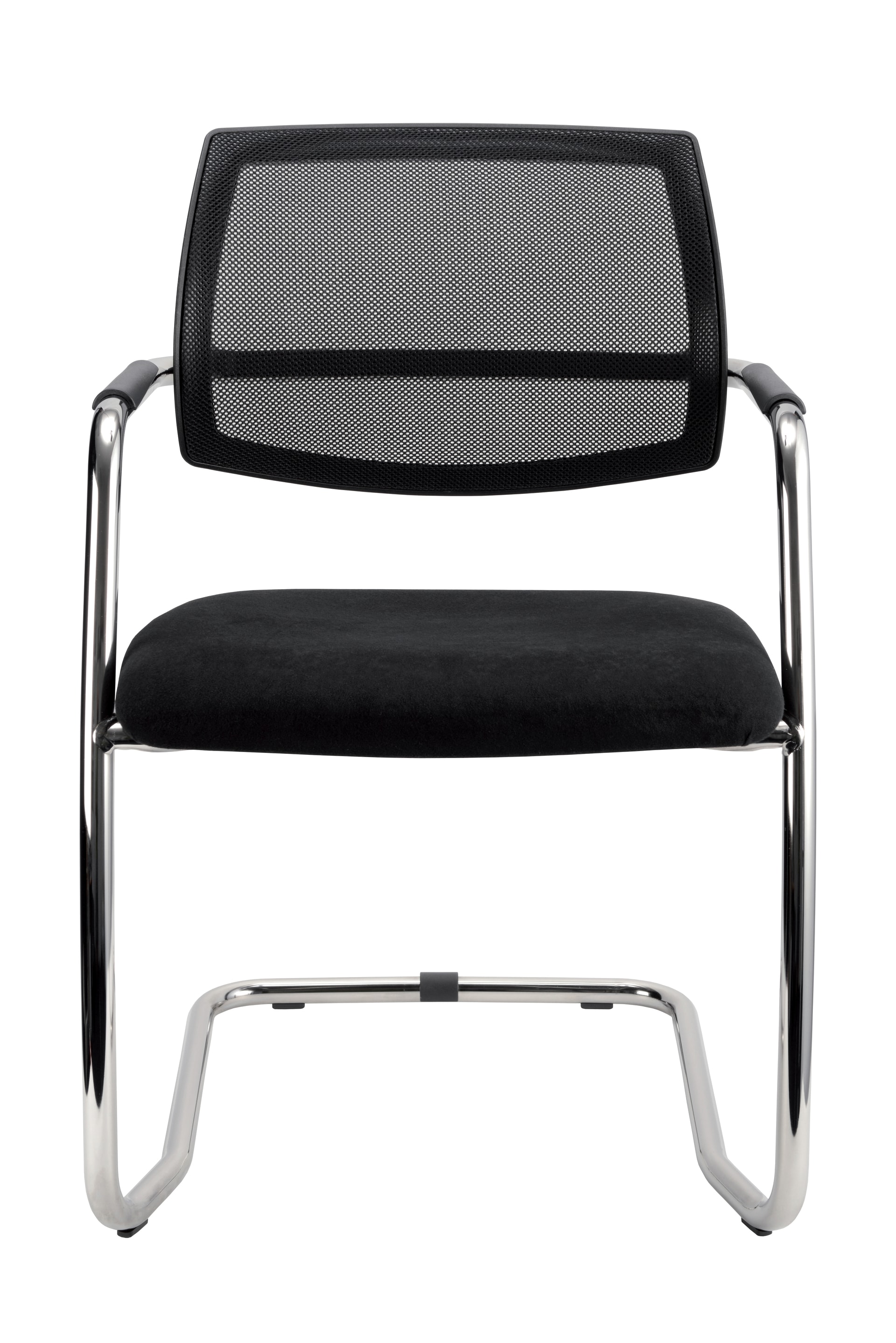 Besucherstuhl 2er Set 56 x 81 cm schwarz