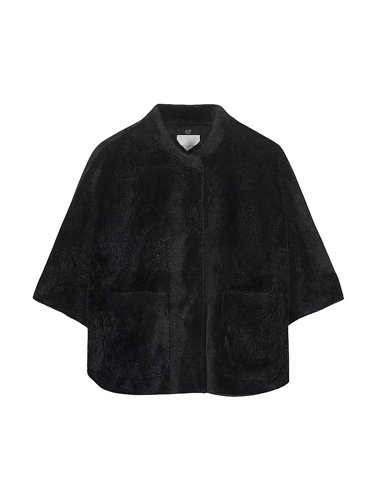 RINO&PELLE Cape in Pelzoptik DEWI schwarz