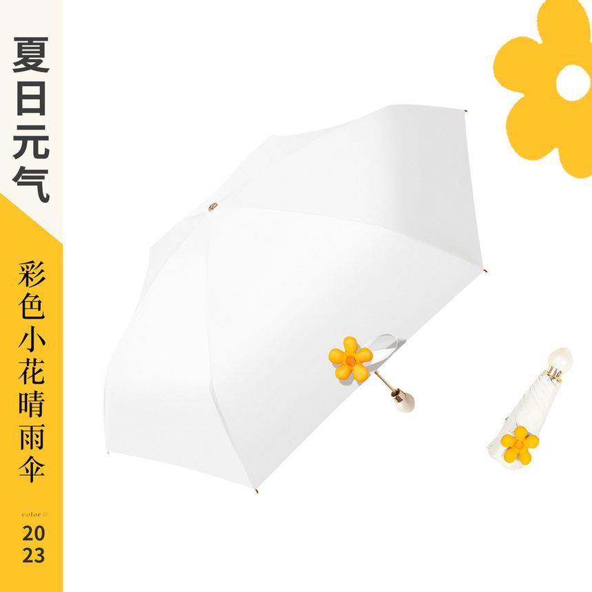 Fenmo - Compacte paraplu met effen bloemen
