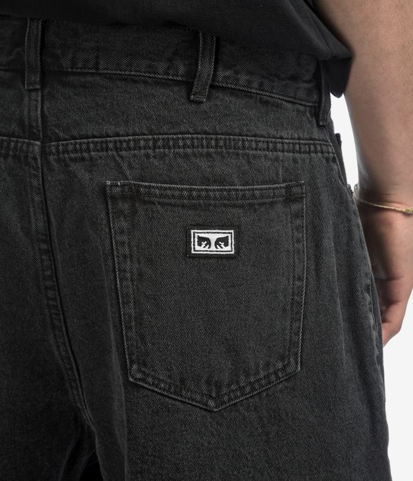 Obey Bigwig Denim Shorts (faded black)