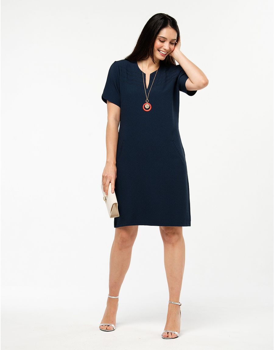 Robe marine droite