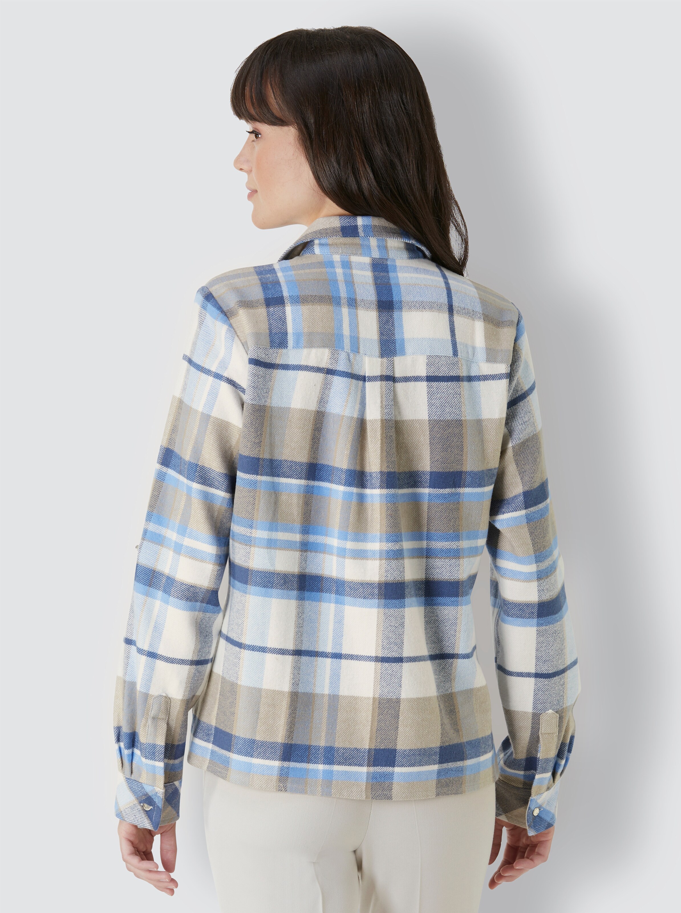Woll-Flanell-Bluse