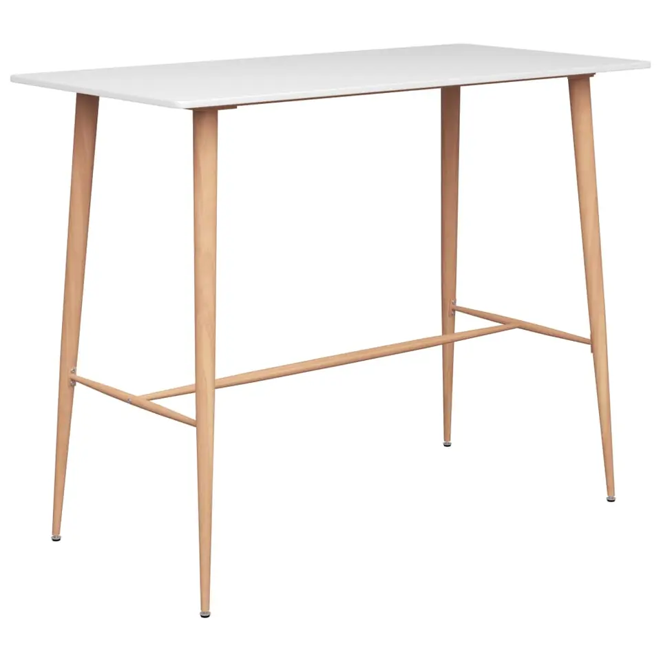 vidaXL - Bartafel - Wit - MDF