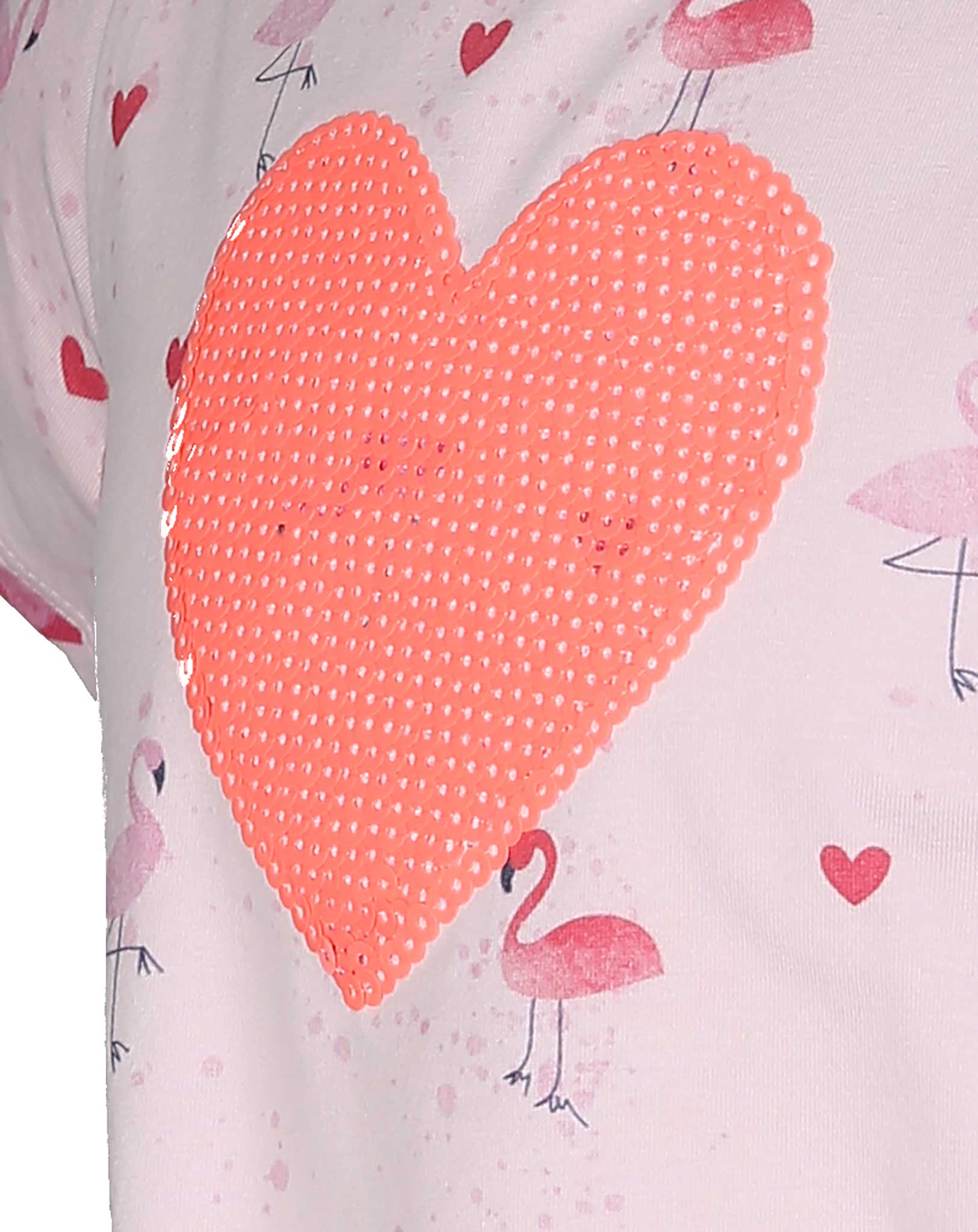 T-Shirt FLAMINGO LIEBE in rosa