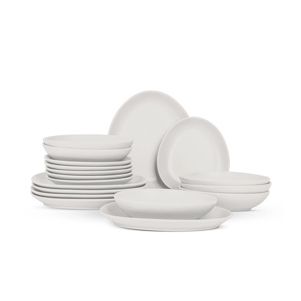 Berlinger Haus 18-teiliges Tellerset Oval Sahara Collection
