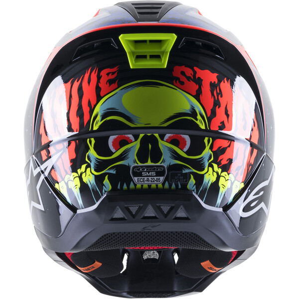 Alpinestars - Casque Supertech S-M5 Solar Flare Noir Brillant / Bleu / Rouge