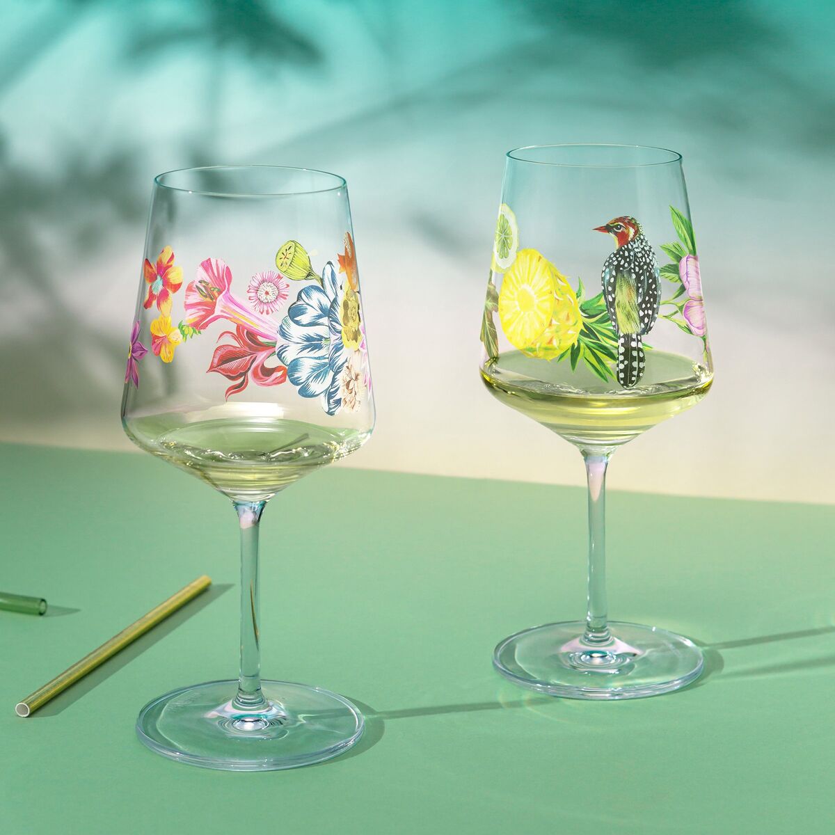 Sommertau Hugo vinglass, 2 stk