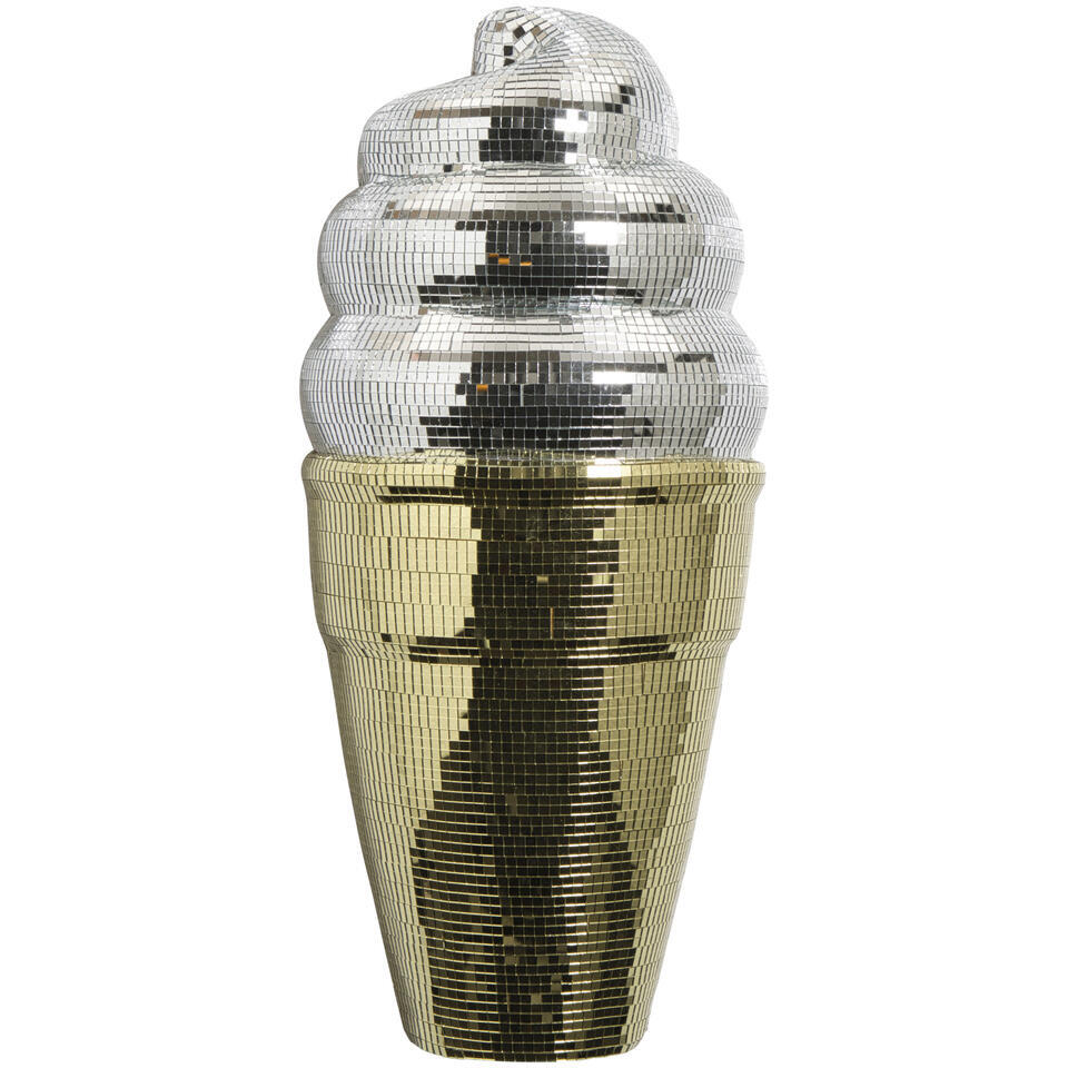 Wanddecoratie IJs Disco Goud/Zilver