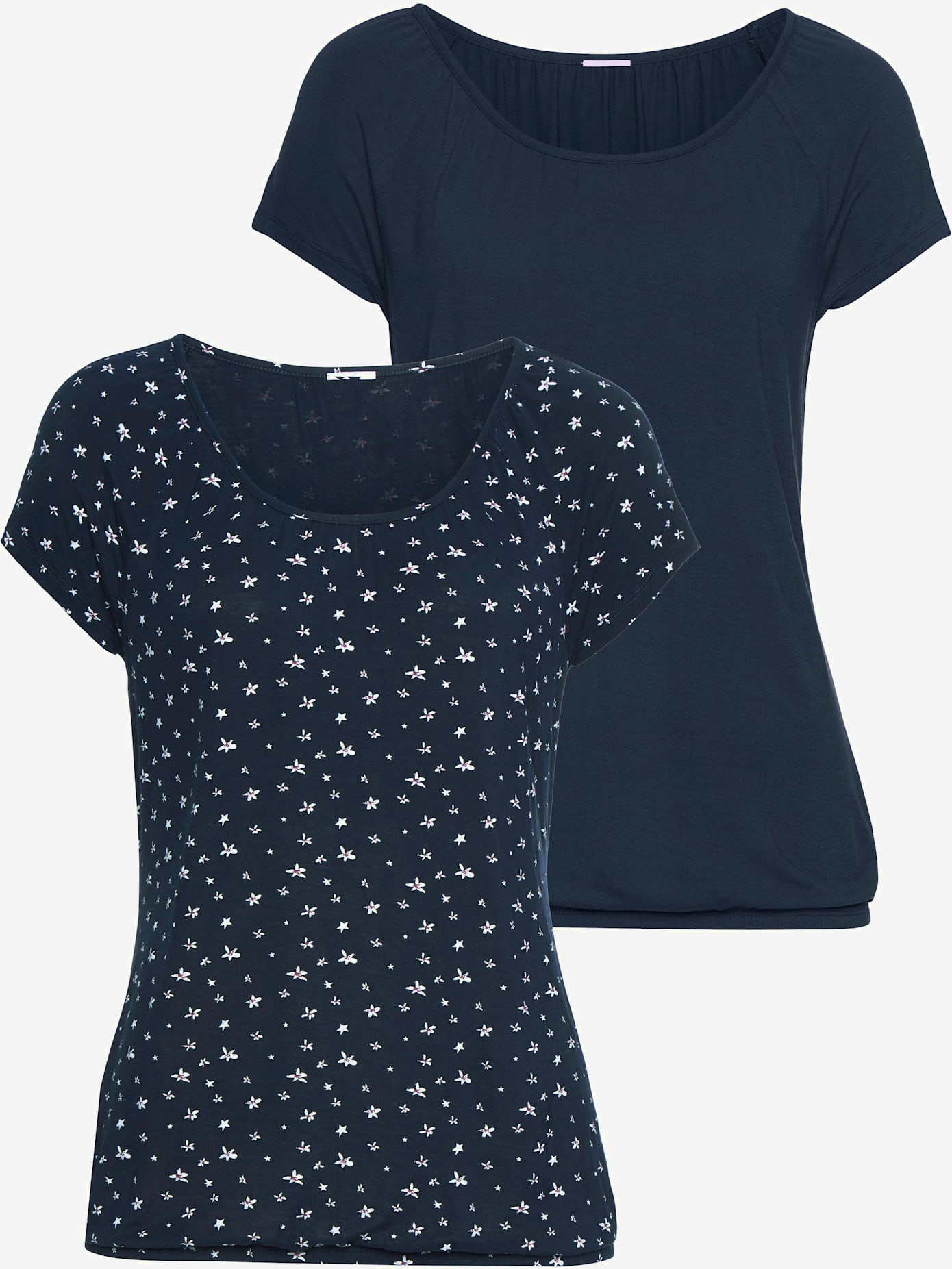 T-shirt à manches courtes lot de 2 t-shirts lascana