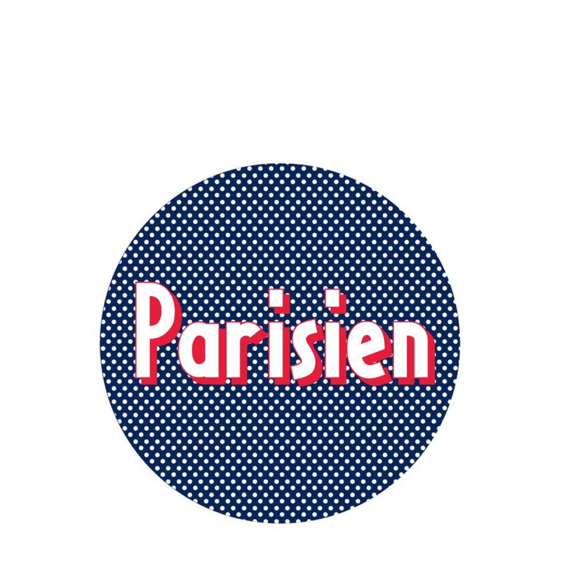 Autocollant sticker recyclé Pas un touriste Parisien