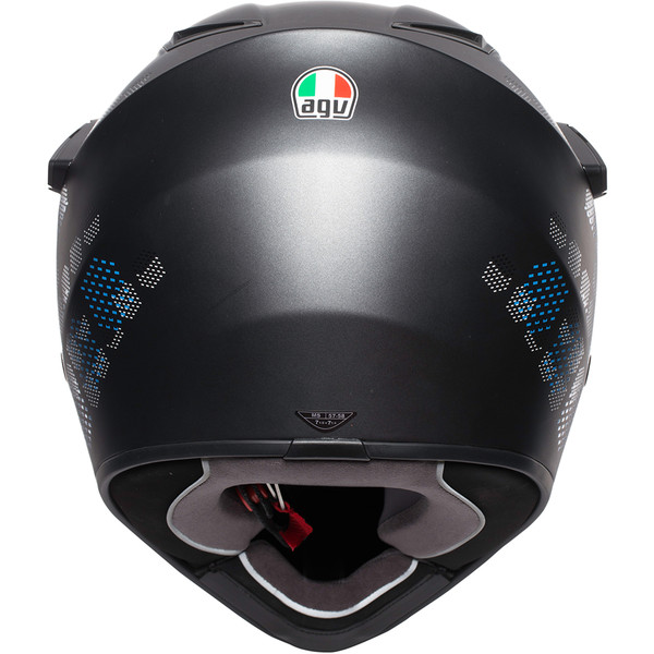 AGV - Casque AX9 Antartica Noir Mat / Bleu