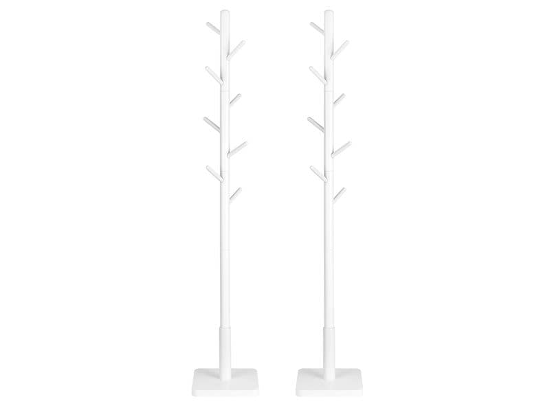 VASAGLE Garderobenständer 175 cm, Weiss Kleiderständer