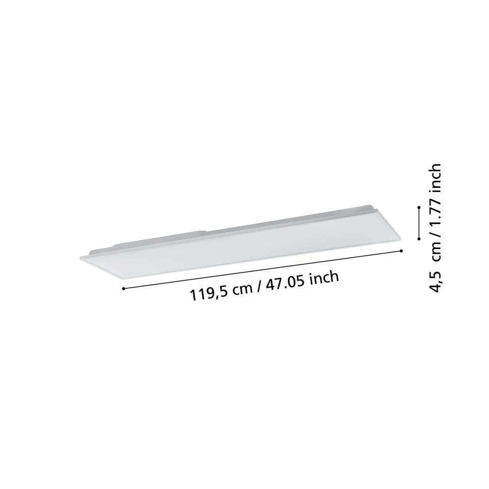 EGLO - Herrora-Z loftlampe hvid 120x30 - TW - Zigbee, Bluetooth