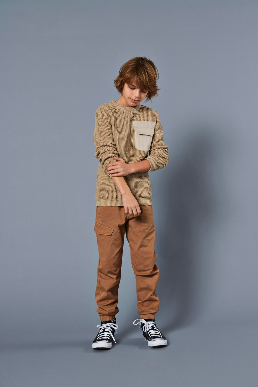 KOBBOB Strickpullover White Pepper