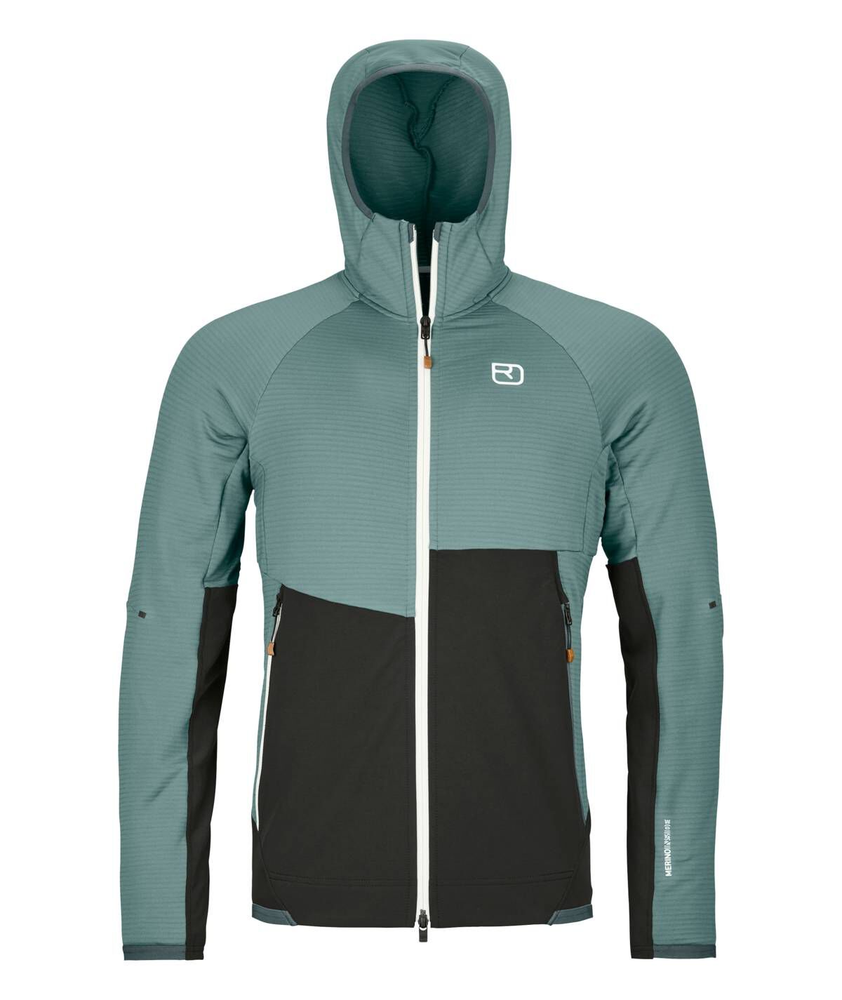 Ortovox| Herren Fleece- und Powerstretchjacke FLEECE RIB HOODY
