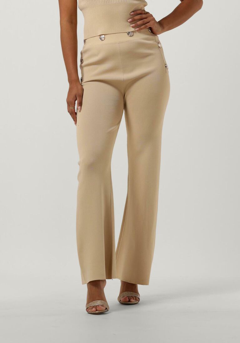 SILVIAN HEACH zand silvian heach flared broek gpp23523pa