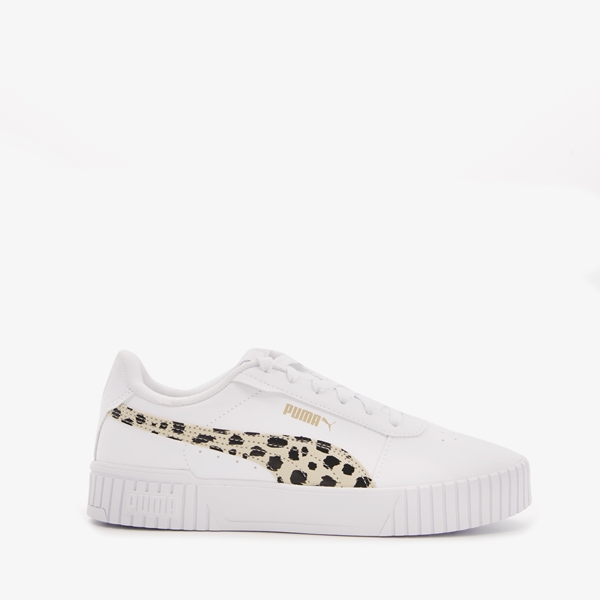 Puma Carina 2.0 Animal kinder sneakers wit