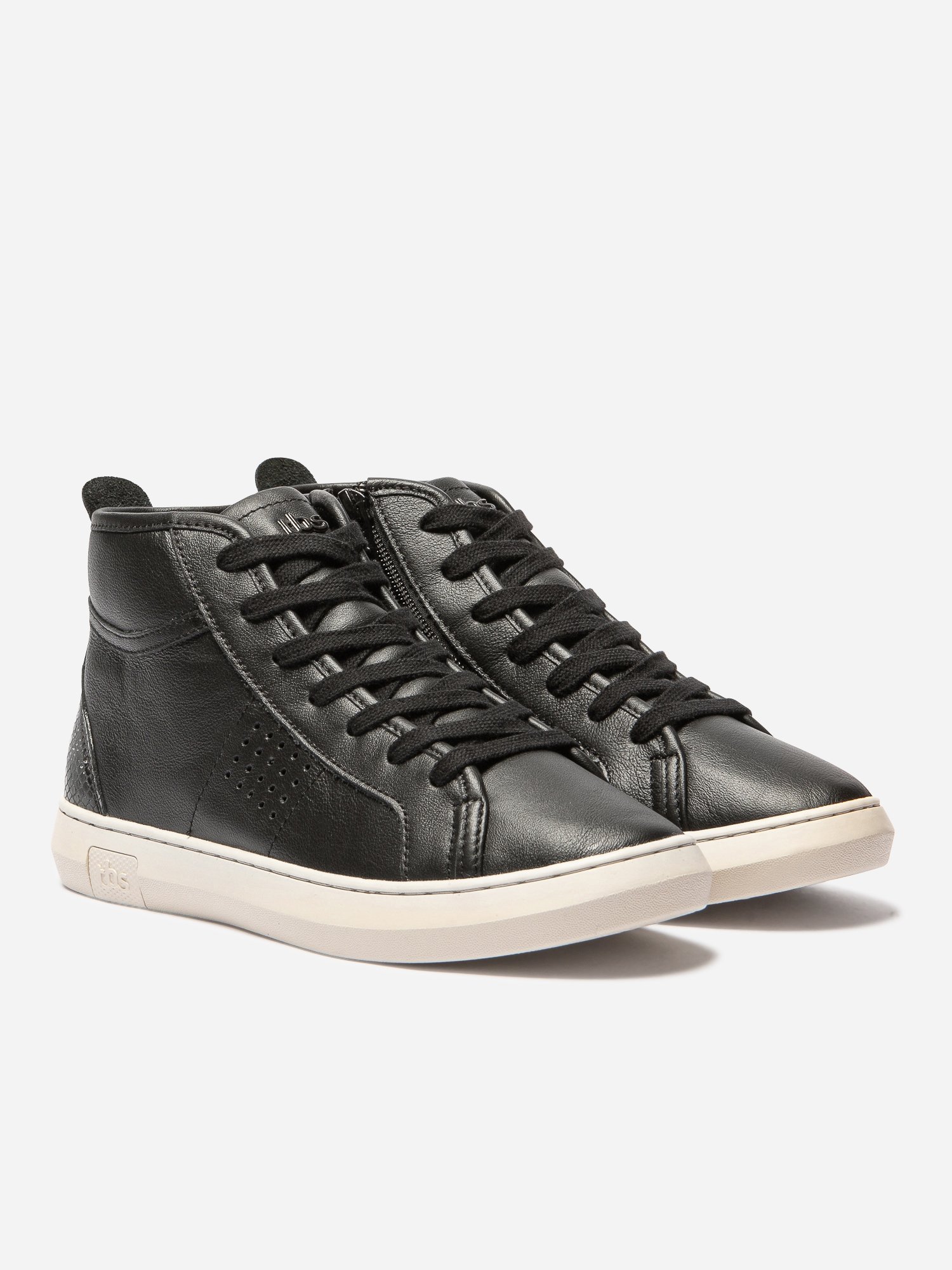 Baskets Montantes Femme Confort Purefoam Cuir Noir