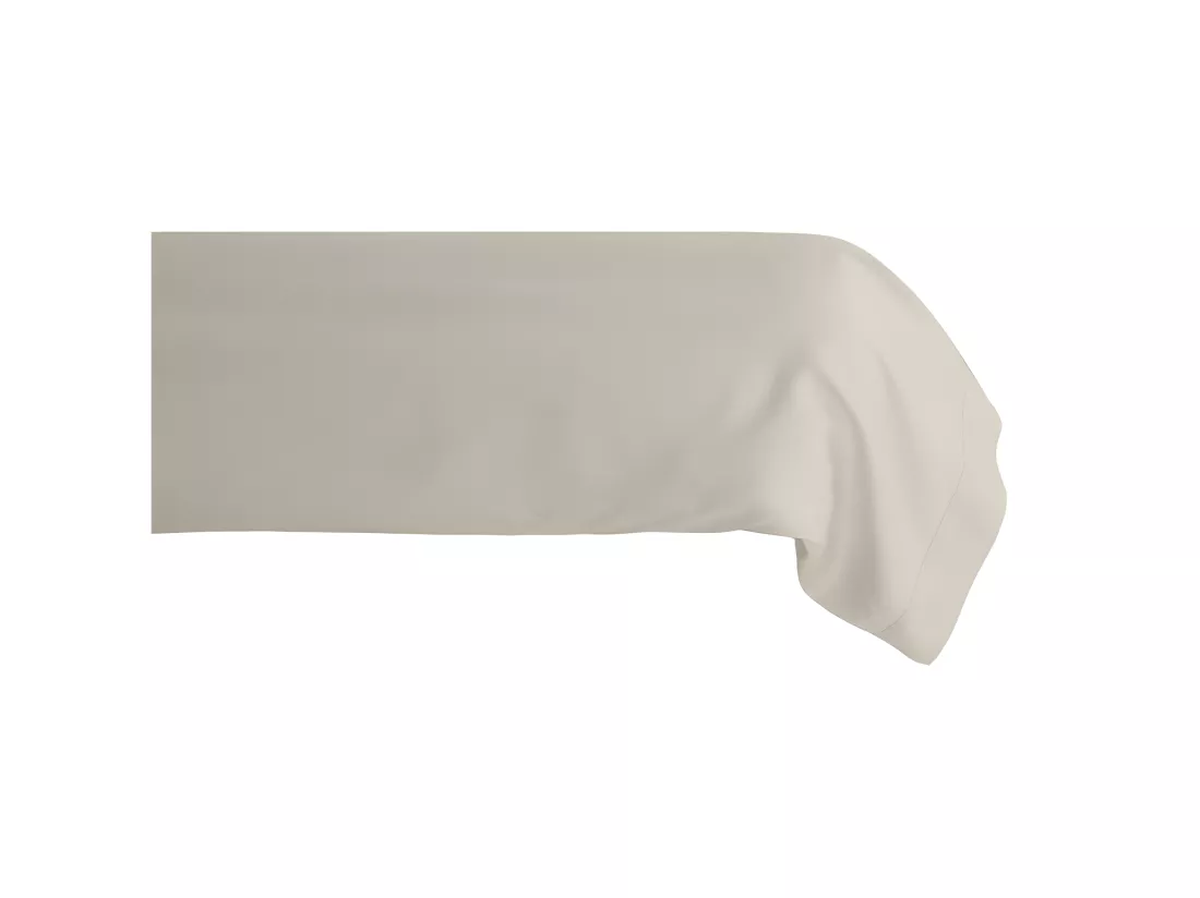 Taie De Traversin Percale Pur Coton 80 Fils/cm² Vent Du Sud - Ivoire - 43 X 190 Cm