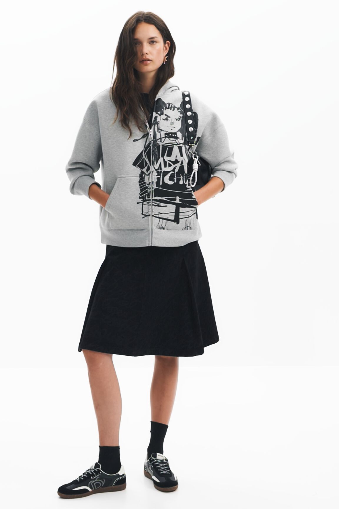 Moletom com zíper estampado M. Christian Lacroix