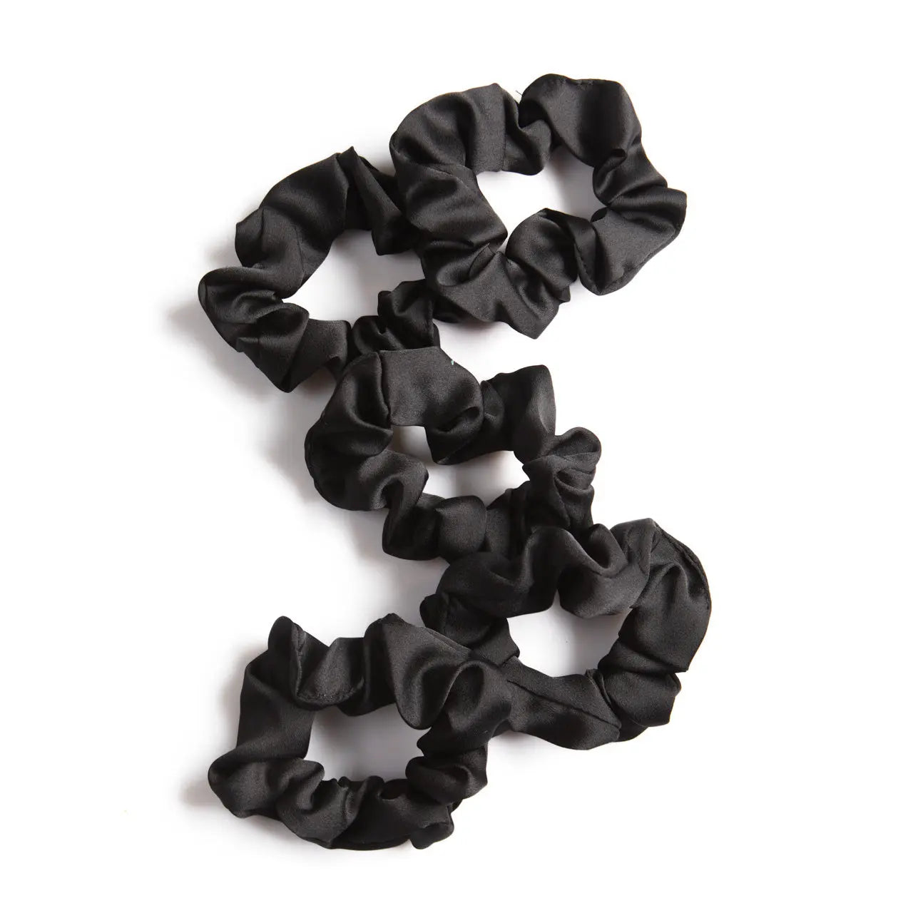Satin Sleep Scrunchies Black